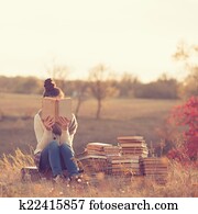 Girl with books Girl with books