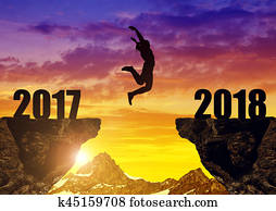 Girls jump to the New Year 2018