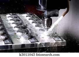 pedaço, de, operando, maquinaria