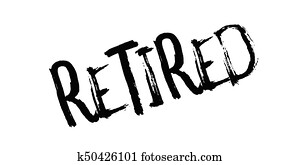 Clip Art of Retired stamp k16024988 - Search Clipart, Illustration ...