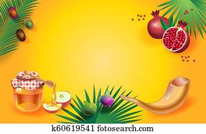 Shana Tova! Rosh Hashanah Jewish New Year greeting card Shana Tova! Rosh Hashanah Jewish New Year greeting card