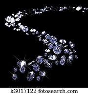 הרבה, של, diamonds,, לזרוע, לעבר, ה, שחור