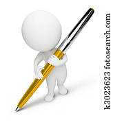 3, liten, people-pen