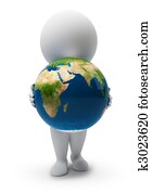 3d small people-Earth 3d small people-Earth