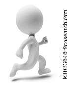 3d small people-run 3d small people-run