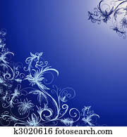 blue floral background blue floral background