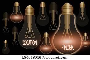 Writing note showing Location Finder. Business photo showcasing A service featured to find the address of a selected place. Writing note showing Location Finder. Business photo showcasing A service featured to find the address of a selected place.