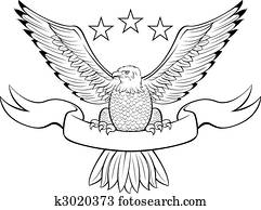 נשר קירח, סימן דרגה