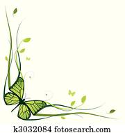 Elegant floral border Elegant floral border