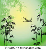 flying bird with trees flying bird with trees
