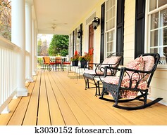 Front Porch of Traditional Home
