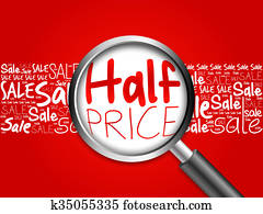 helft, prijs, woord, wolk, achtergrond