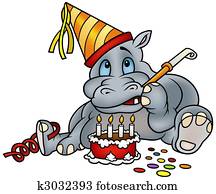 Hippo and Cake Hippo and Cake