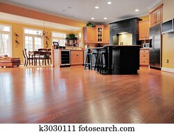 Home Interior With Wood Floor