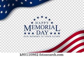Memorial day vector poster.