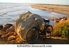 Bicycle on the beach