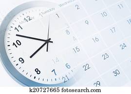 Clock and calendar Clock and calendar