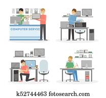 Computer repair service. Computer repair service.
