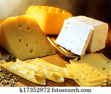Variety of cheeses
