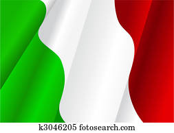 דגלל, של, איטליה