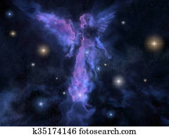Angel shaped nebula Angel shaped nebula