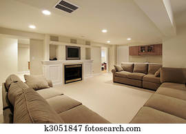 Basement in luxury home Basement in luxury home