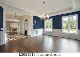 Dining room in new construction home Dining room in new construction home