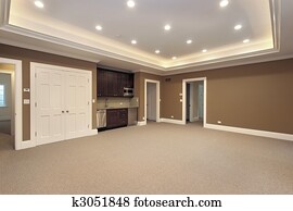 kellergeschoß, in, neu, aufbau, eigenheim