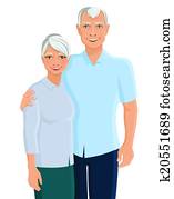 Senior couple portrait Senior couple portrait