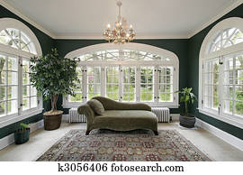 Sun room in luxury home Sun room in luxury home