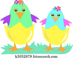 Two Chick Eggs