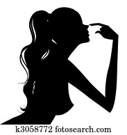 אישה, צללית