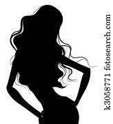 אישה, צללית