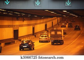 Cars in tunnel Cars in tunnel