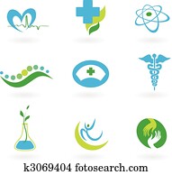 Collection of medical icons Collection of medical icons
