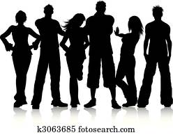 grupo de personas jóvenes