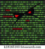Hacker attack vector illustration Hacker attack vector illustration
