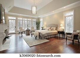 Master bedroom in new construction home Master bedroom in new construction home