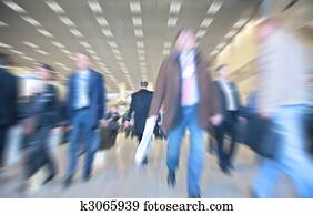 Moving people in business center