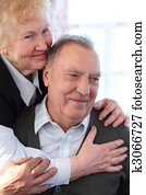 Portrait of elderly pair