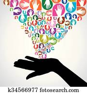silhouette helping hand concept silhouette helping hand concept