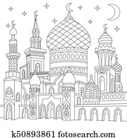 zentangle, סגנן, איסלמי, מסגד