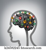 מנטלי, מדגיש