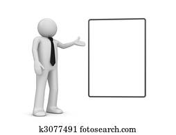 Character pointing copyspace