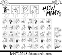 Numbers with cartoon animals Clipart | k9632131 | Fotosearch