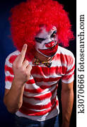 Crazy clown