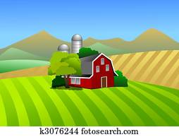 Farm illustration Farm illustration