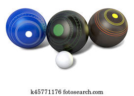Lawn Bowls And Jack Lawn Bowls And Jack