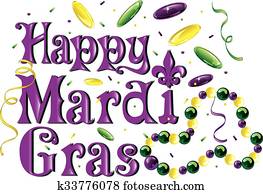 Mardi Gras text Mardi Gras text