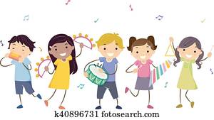 ハーモニカを演奏すること クリップアート K Fotosearch